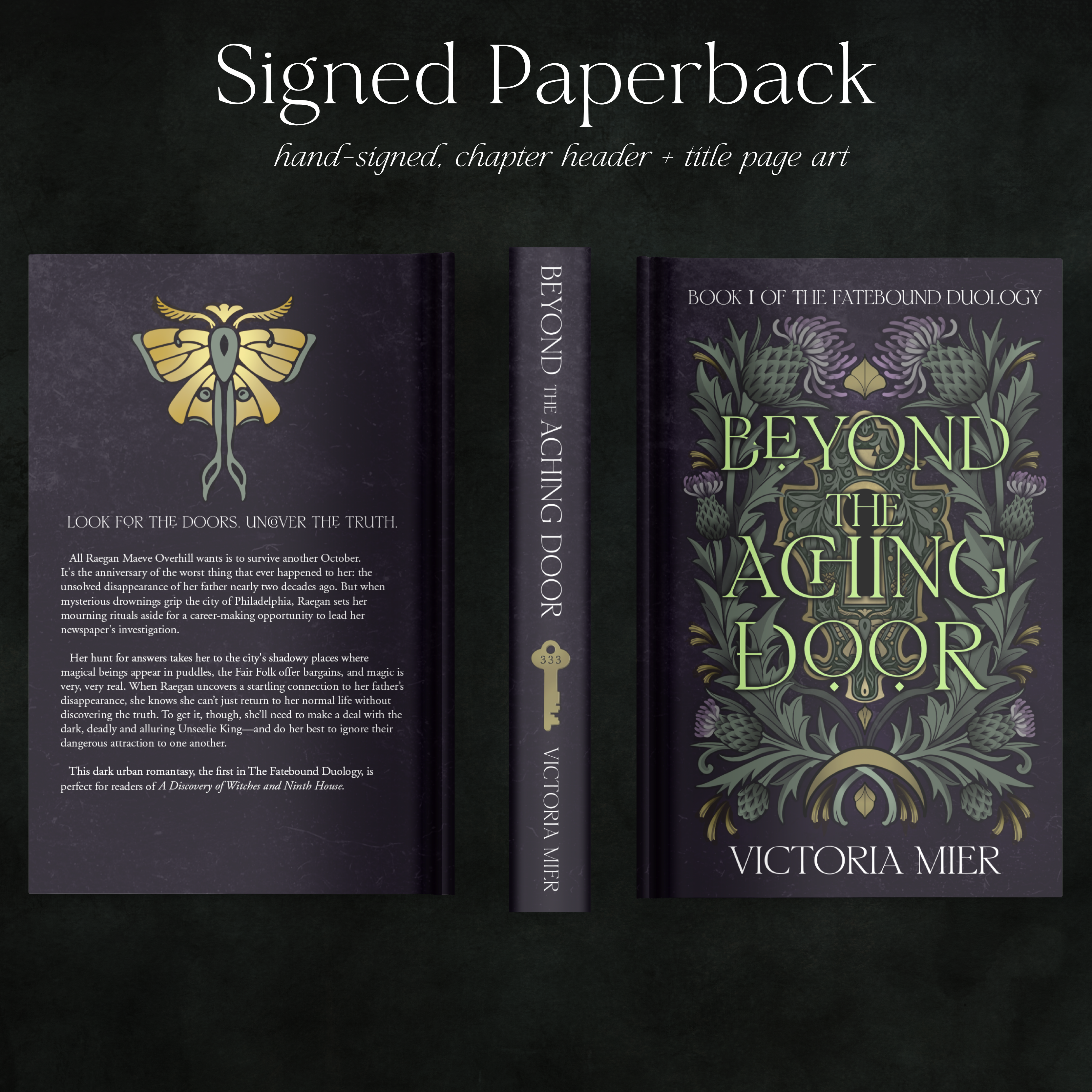 Beyond the Aching Door (Fatebound Duology #1) - Victoria Mier *SIGNED*