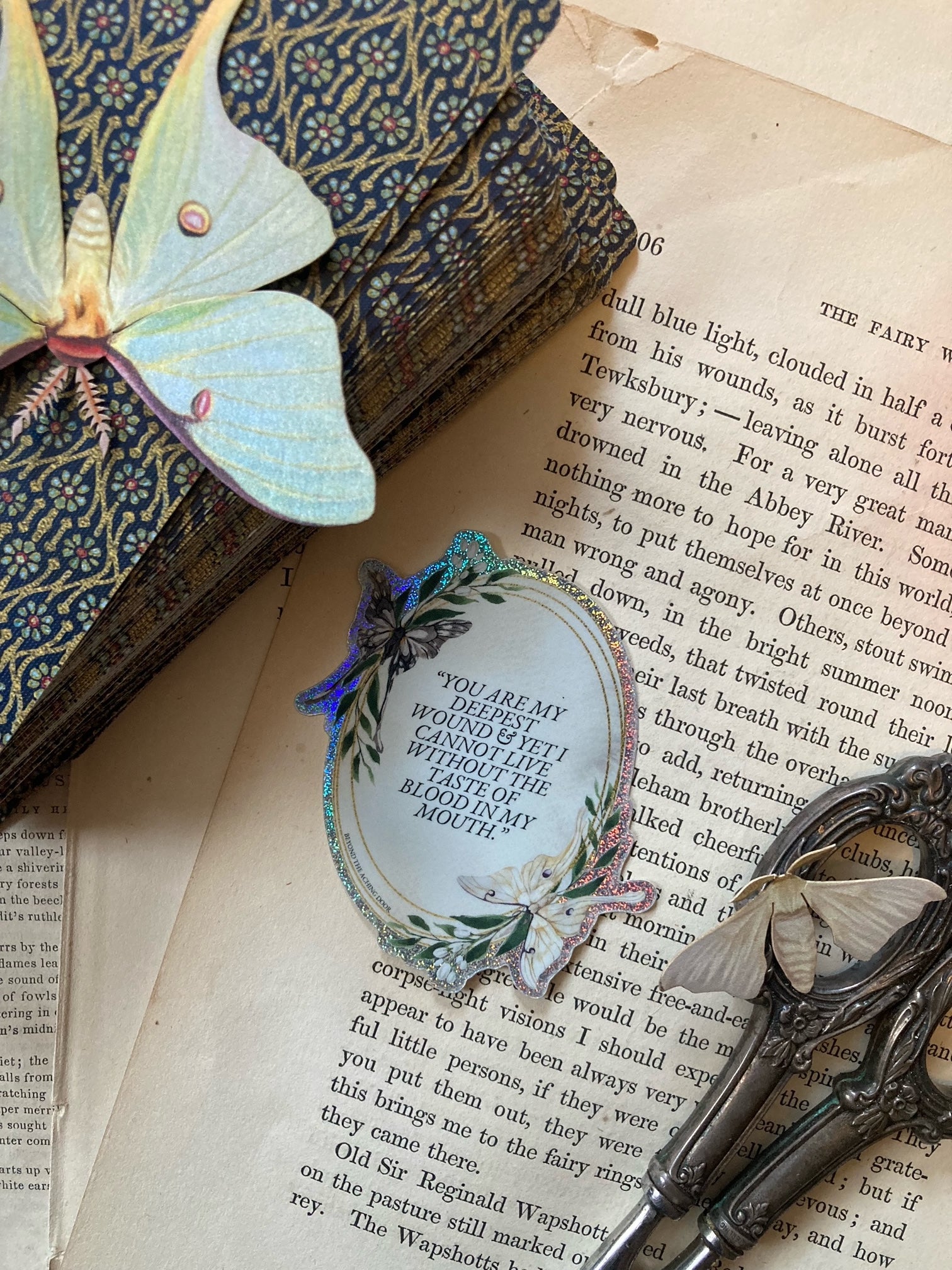 Luna Moth Quote Sticker